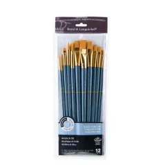 Štětce se syntetickými vlasy mix - 12 ks set - RSET-9313