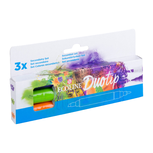Ecoline Duotip pennarelli Set secondario | 3 colori