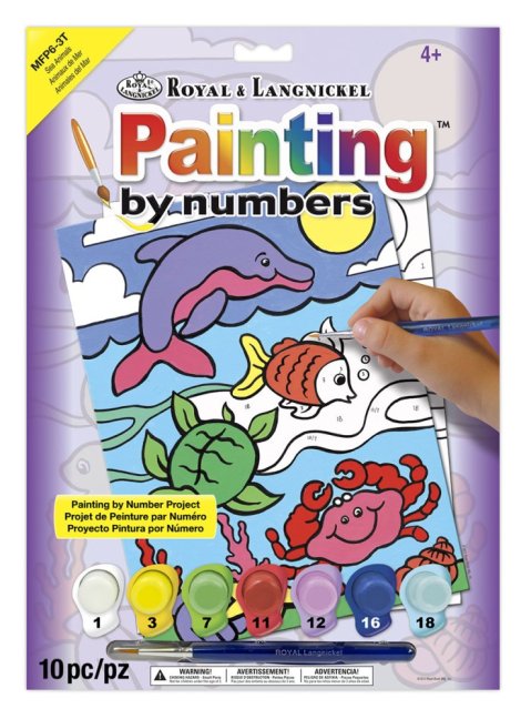 R&L Számozott kifestő gyerekeknek – Sea Animals