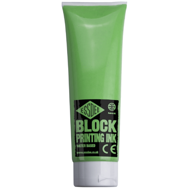 ESSDEE Colore per linoleografia 300ml - vari colori - ESSDEE Colore per linoleografia: Fluorescent Green (03)