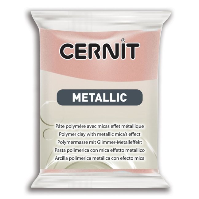 CERNIT Pasta Metallica 56g - vari colori - CERNIT Metallic: 052 - Golden pink
