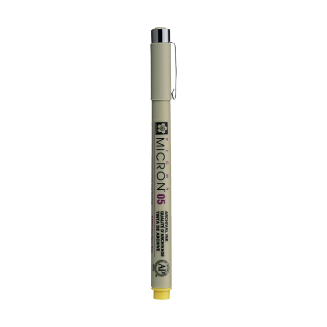 Tehnička olovka SAKURA Pigma Micron® Yellow - odaberite veličinu vrha