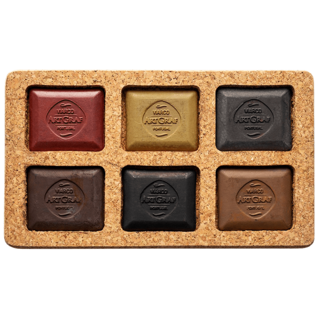Set di gessetti grafite ArtGraf - EARTH COLORS - 6 pezzi