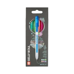 Sakura Gelly Roll – metalické gélové perá, sada 6 ks