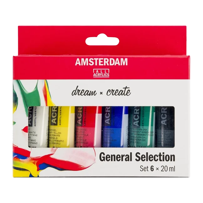 Amsterdam akril festékek - 6 x 20 ml készlet