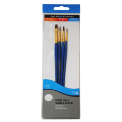 D&R Simply set kistova za akvarel Natural sobova dlaka - 4 komada