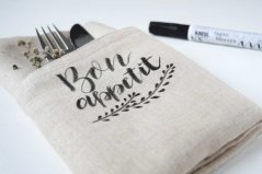 KREUL Marker za tekstil – BRUSH – Black