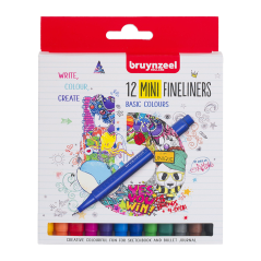Bruynzeel Fineliners Basic Mini set flomastera - 12 kom
