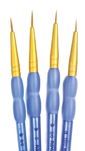 Set di pennelli sintetici rotondi Royal & Langnickel - 4 pezzi