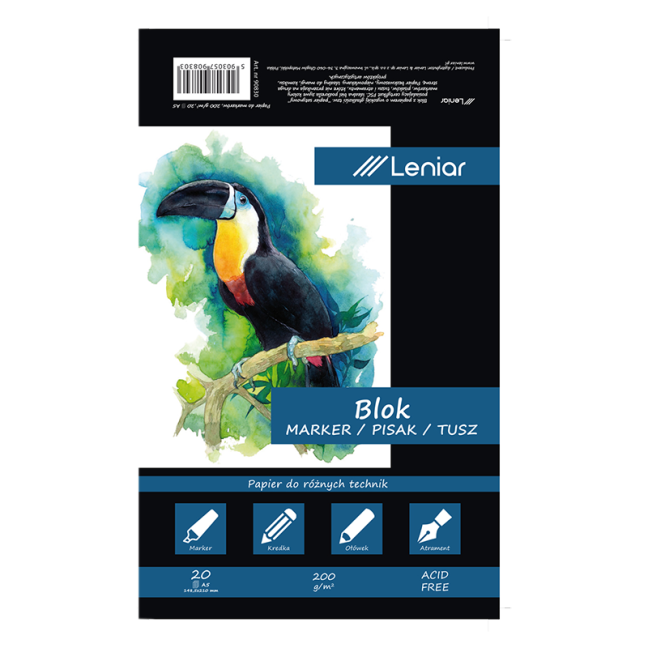 Blocco Leniar Mix Media - vari formati - LENIAR – formato del blocco: A5