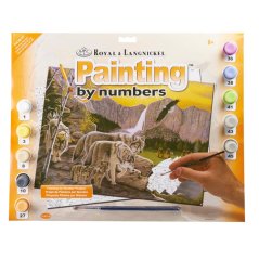 Pittura per numeri formato A3 - Il sentiero dello spirito del lupo