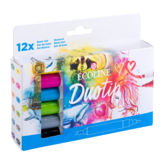 Ecoline Duotip markery Basic set | 12 farieb