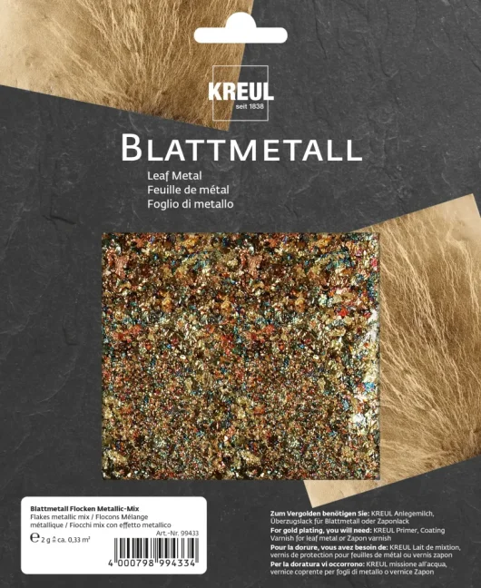 KREUL Metalická dekoračná fólia 6 ks – rôzne odtiene