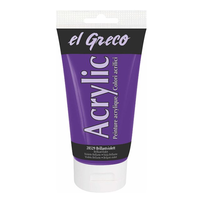 KREUL Colore acrilico El Greco 150 ml - KREUL colore acrilico El Greco 150 ml - scegli la tonalità: 28529 - Brilliant Violet