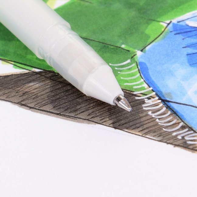 Sakura Gelly Roll penna gel bianca - scegli la dimensione
