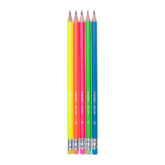 Bruynzeel Matite in grafite neon con gomma 5xHB