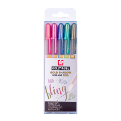 Sakura Gelly Roll Gold Shadow set 5 pezzi