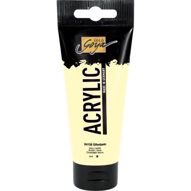 KREUL Colore acrilico Solo Goya – 100 ml - KREUL colore acrilico Solo Goya 100 ml - scegli la tonalità: 84136 – Ivory