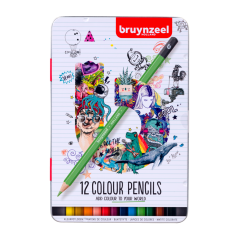 Bruynzeel 12 Colour Pencils set de 12 bucăți creioane colorate