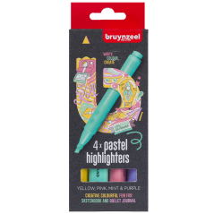 Bruynzeel popisovače 4ks - Pastelové