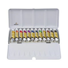 Rembrandt colurs d'aquarel en stagna 12x10ml tubas - Oxid Nair per maschadar