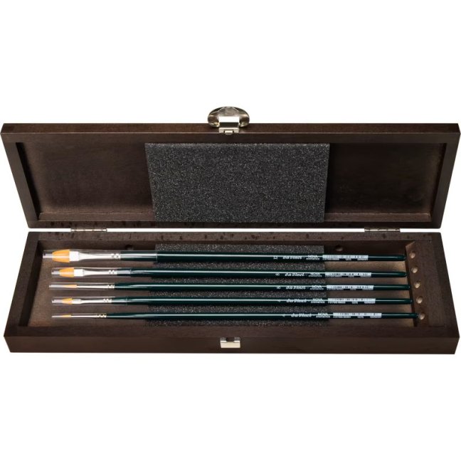 da Vinci NOVA – set di pennelli in cassetta di legno - 5 pz.