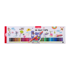 Bruynzeel 50 Felt Tips set de 50 de carioci colorate