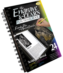 R&L Blok vyškrabovacích obrázků – ANIMAL FRIENDS – 12 ks