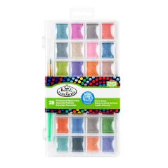 Royal Langnickel sada akvarelových perleťových farieb so štetcom - 28ks