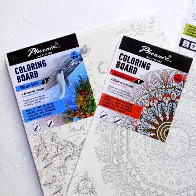 PHOENIX Set di pittura per numero 4 pezzi - scegli la serie