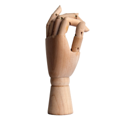 Modello di mano in legno per il disegno 15 cm - sinistra