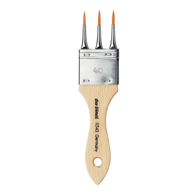 daVinci Pennello effetto dentellato - serie 11543 - scegli la dimensione - Seleziona la misura del pennello Da Vinci: 40