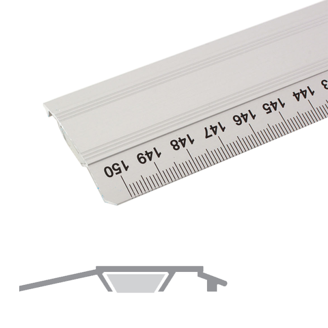 Righello in alluminio Leniar Office - 150 cm