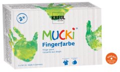 KREUL Základná sada prstových farieb MUCKI – 6 x 150 ml