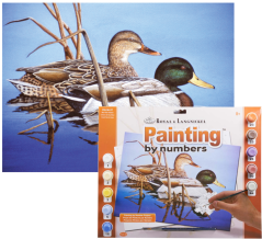 R&L Pittura con i numeri – Blue water mallards