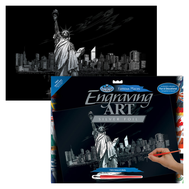 R&L Disegno da grattare – Statue of Liberty