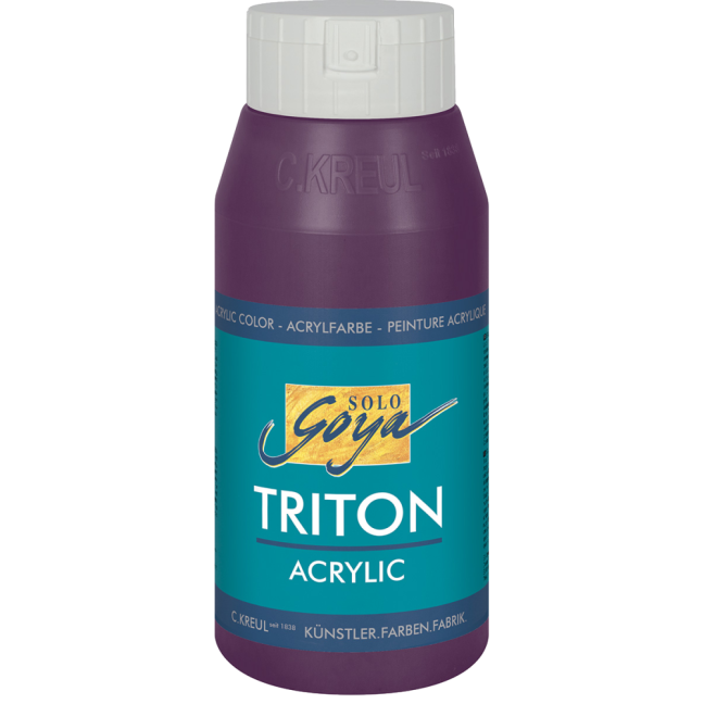 KREUL Colore acrilico SOLO GOYA TRITON 750 ml - SOLO GOYA Triton 750 ml: 17020 – Aubergine