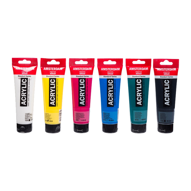 Akrilfestékek AMSTERDAM Standard Series Classroom készlet - 6x120 ml