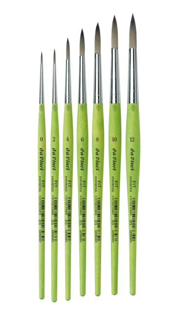 daVinci FIT pennelli sintetici rotondi - serie 373 - scegli la misura