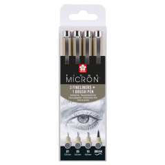 SAKURA Pigma Micron set 4 pezzi - Cool Gray