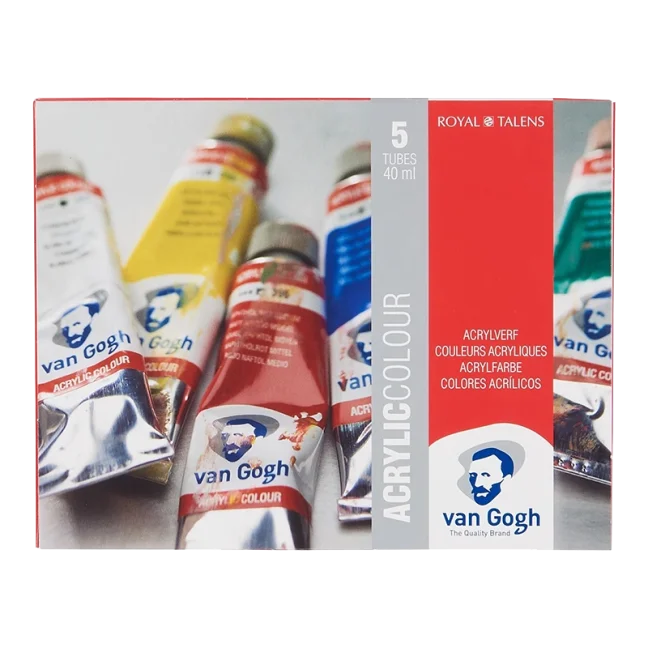 Akrylové farby Van Gogh - štartovacia sada 5 x 40 ml
