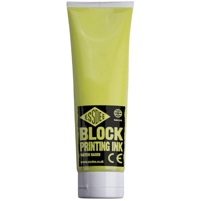 ESSDEE Colore per linoleografia 300ml - vari colori - ESSDEE Colore per linoleografia: Fluorescent Yellow (05)