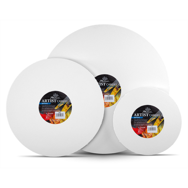 PHOENIX komplet okroglih platen na okvirju - 3 kosi