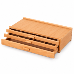 Arto – scatola portaoggetti in legno con 3 cassetti