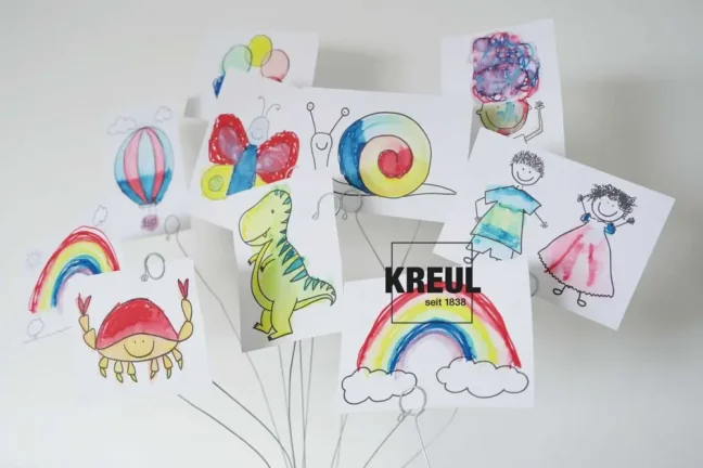 KREUL MUCKI Festékkészlet - varázslatos vízzel - akvarell filctollak
