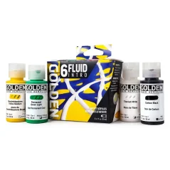 Set Introduttivo Fluid Acrilico GOLDEN - 6 x 22 ml