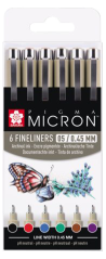 Sakura Pigma® Micron penne tecniche 05 set 6 pezzi