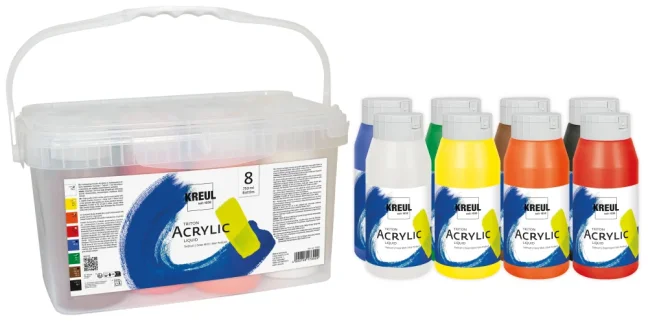 KREUL Sada akrylových barev SOLO GOYA - 8 x 750 ml