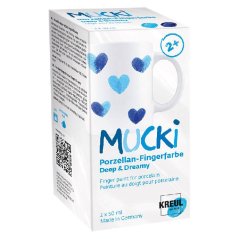 MUCKI prstové barvy na porcelán Deep & Dreamy 2 × 50 ml