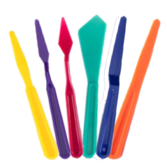 Spatole artistiche colorate in plastica Royal & Langnickel - set 6 pezzi